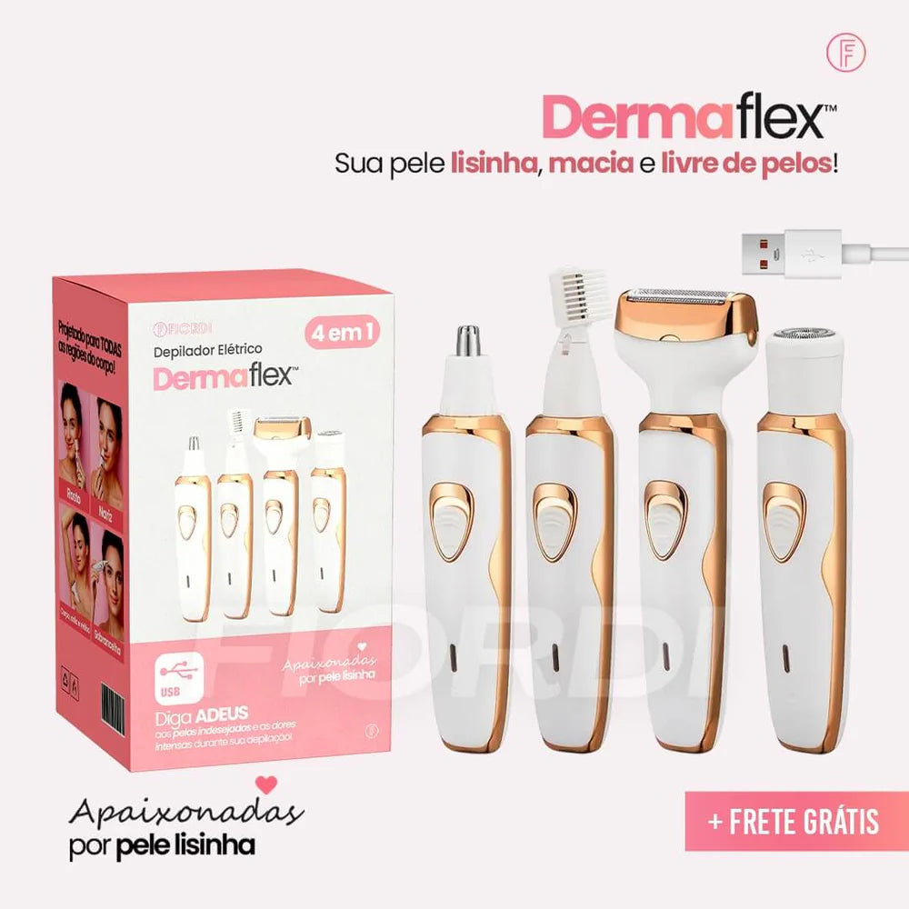 DermaFlex 4 em 1 Depilador Elétrico Indolor