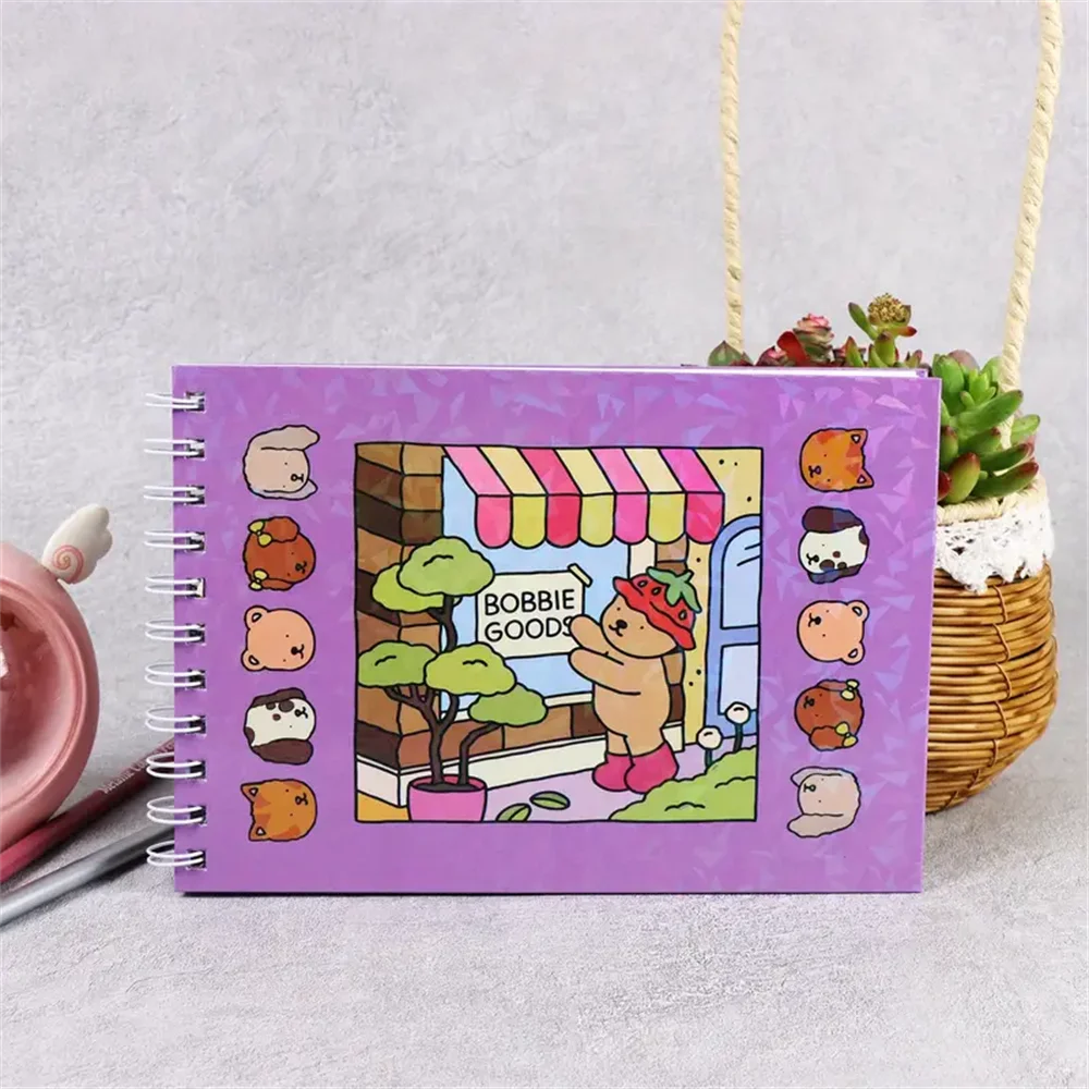Livro de Colorir Bobbie Goods Aventuras Capa dura + Conjunto de Canetinhas 36 Cores