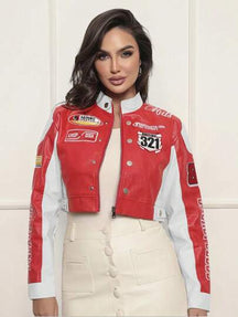 JAQUETA RACING COURO