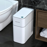 Lixeira para Banheiro e Cozinha Automática com Sensor Lenogue Recarregável Bateria Interna.