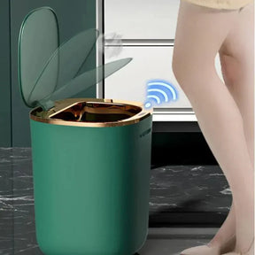 Lixeira para Banheiro e Cozinha Automática com Sensor Lenogue Recarregável Bateria Interna.